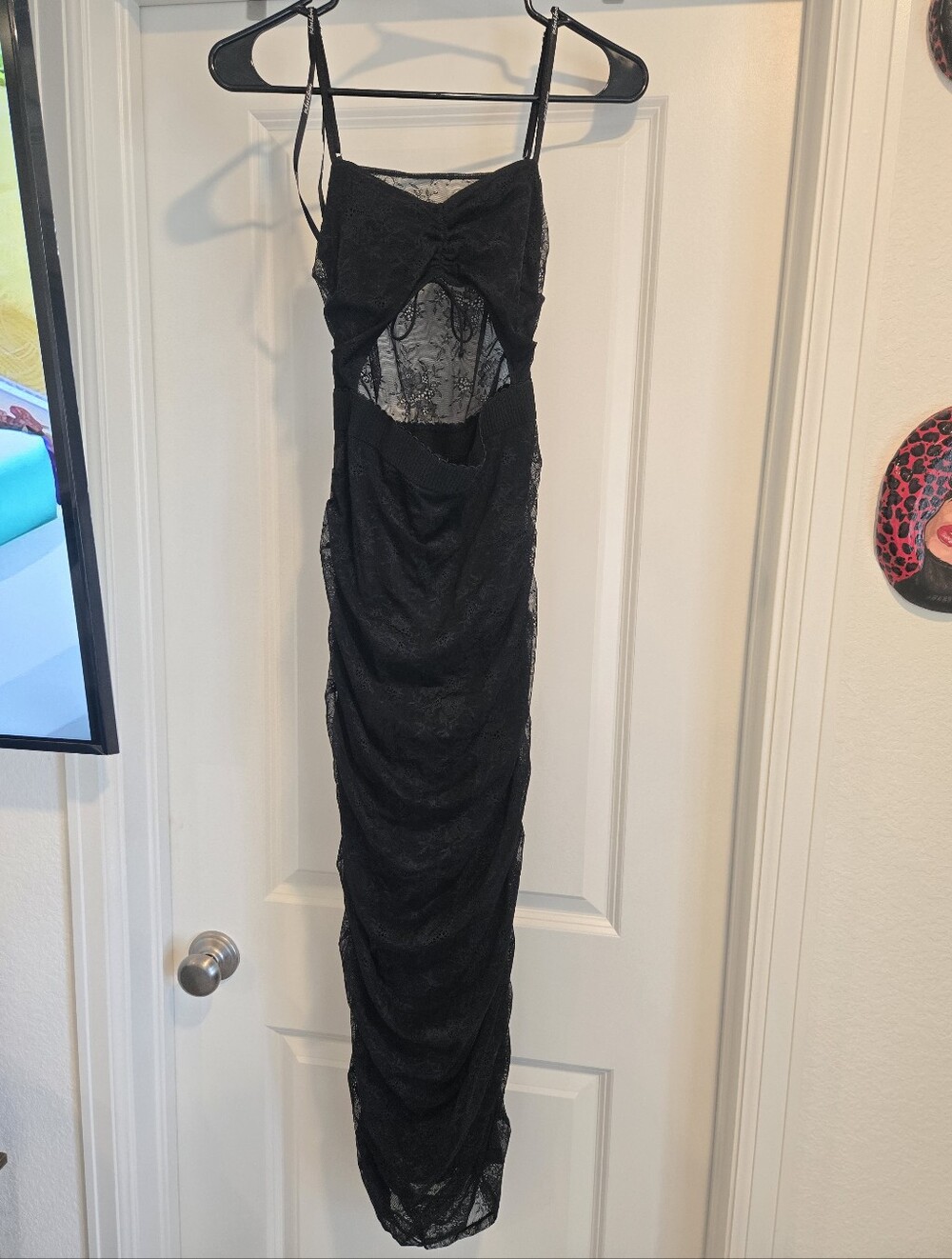 For Love And Lemons Poison Lace Ruched Cut out Dress Size Small
